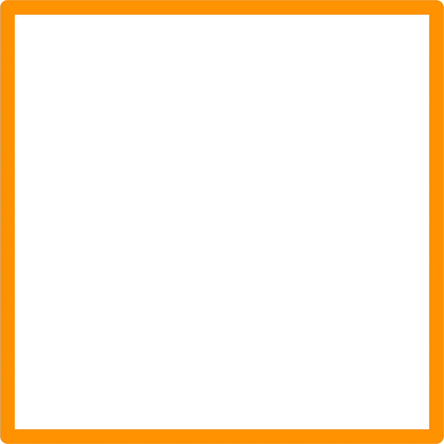 Orange Square Thin Border Frame